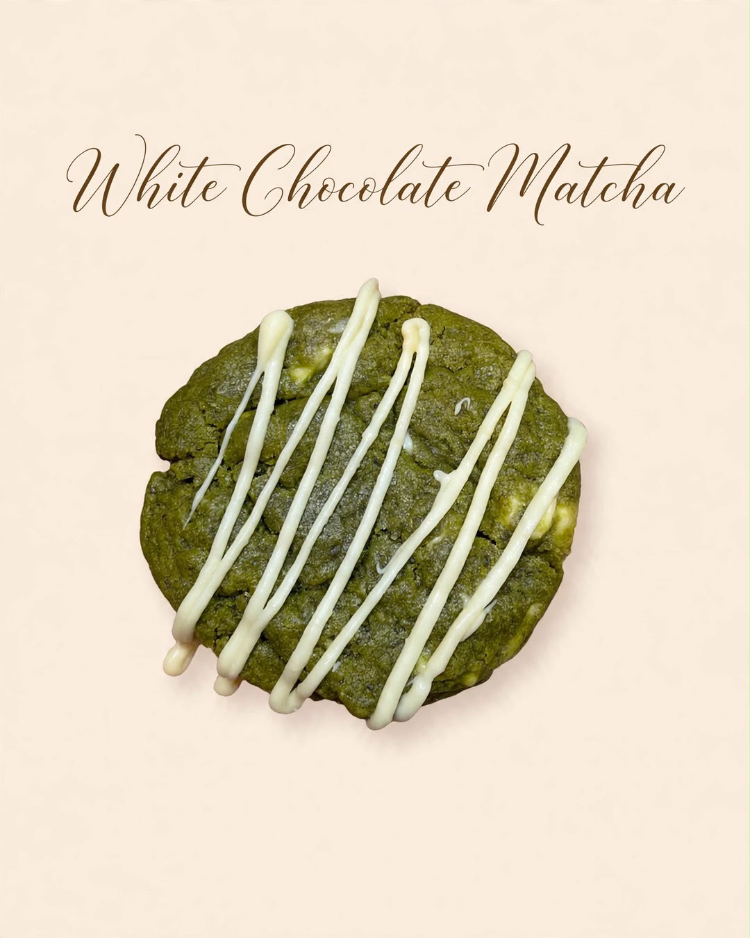 White Chocolate Matcha cookie by Soft Bakes by KC